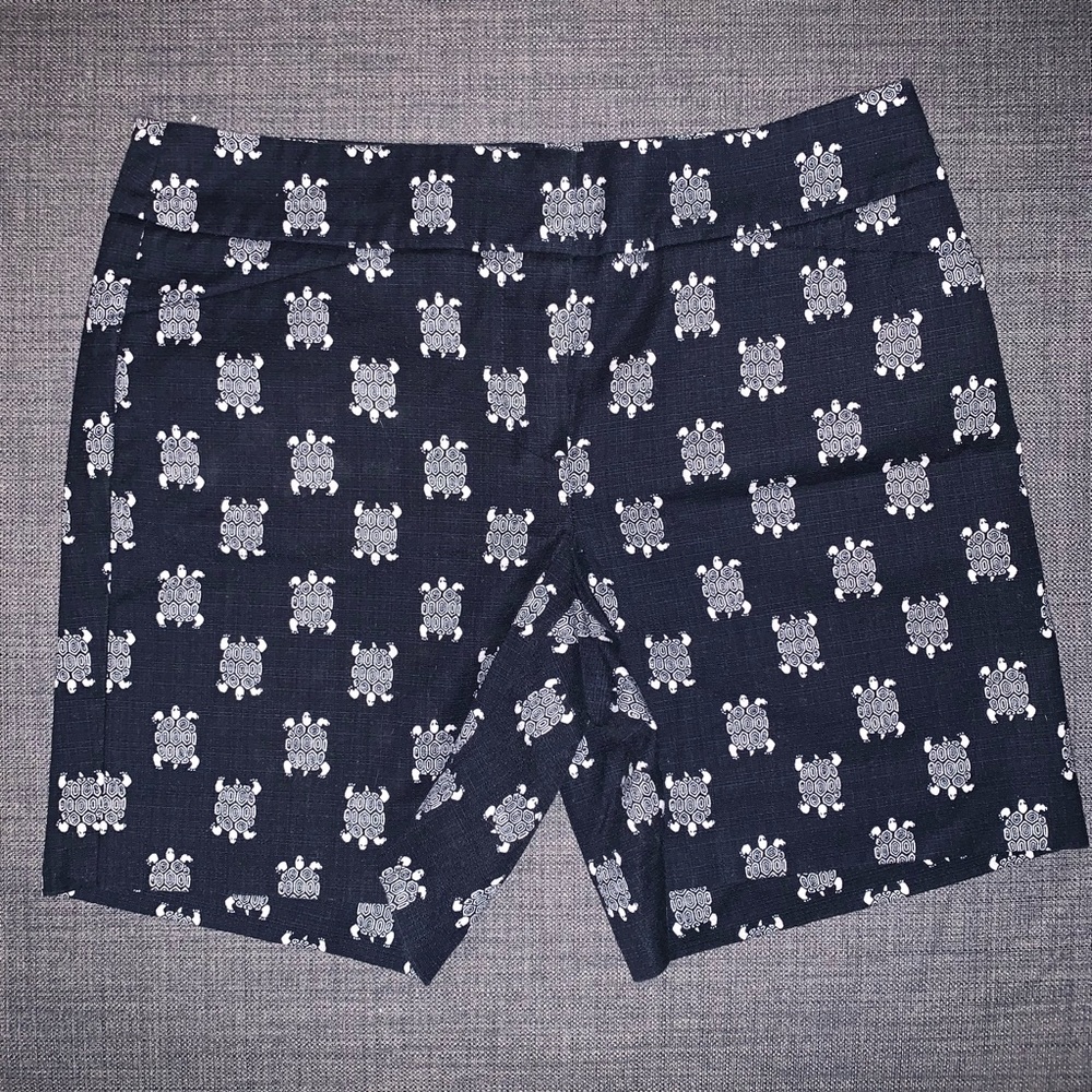 Ann Taylor Loft Turtle Print Bermuda Shorts